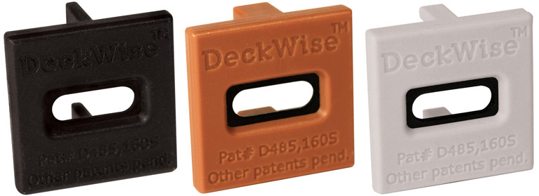 Fixations DeckWise® en trois couleurs