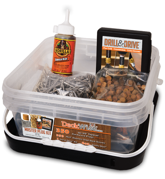 Kit de bouchons en bois dur complet DeckWise®