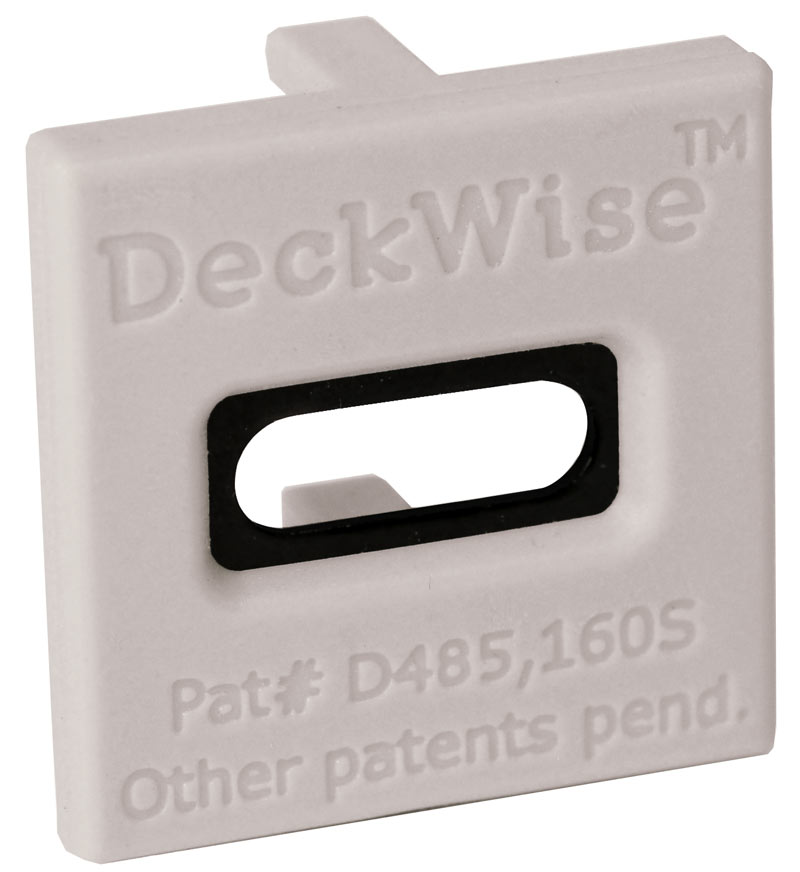 DeckWise® ExtremeKD™ Hartholz-Clip grau – Vorderansicht