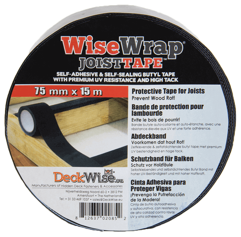 WiseWrap® JoistTape™ Français  Waterproof Tape For Terrace Joists